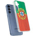 Portugal Flag Distressed Galaxy A35 5G Clear Case